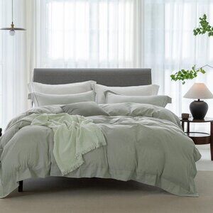 Cooling Twin Duvet Cover Set-100% Washed